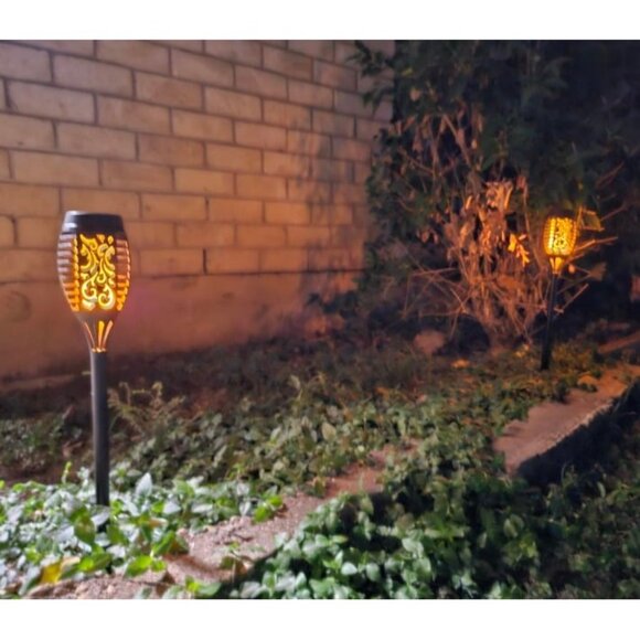 Solar Lights Outdoor, 8Pack Solar Torch Light with Flickering Flame, Waterproof - Picture 3 of 3